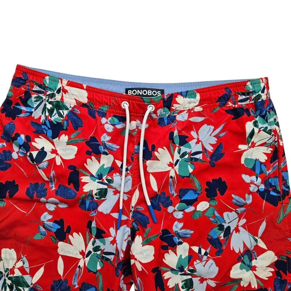 Bonobos Riviera Recycled Swim Trunks Shorts Mens Small Rio Floral Lined - Picture 3 of 8
